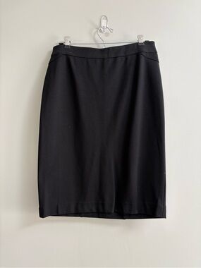 Ann Taylor Black Tailored Pencil Skirt